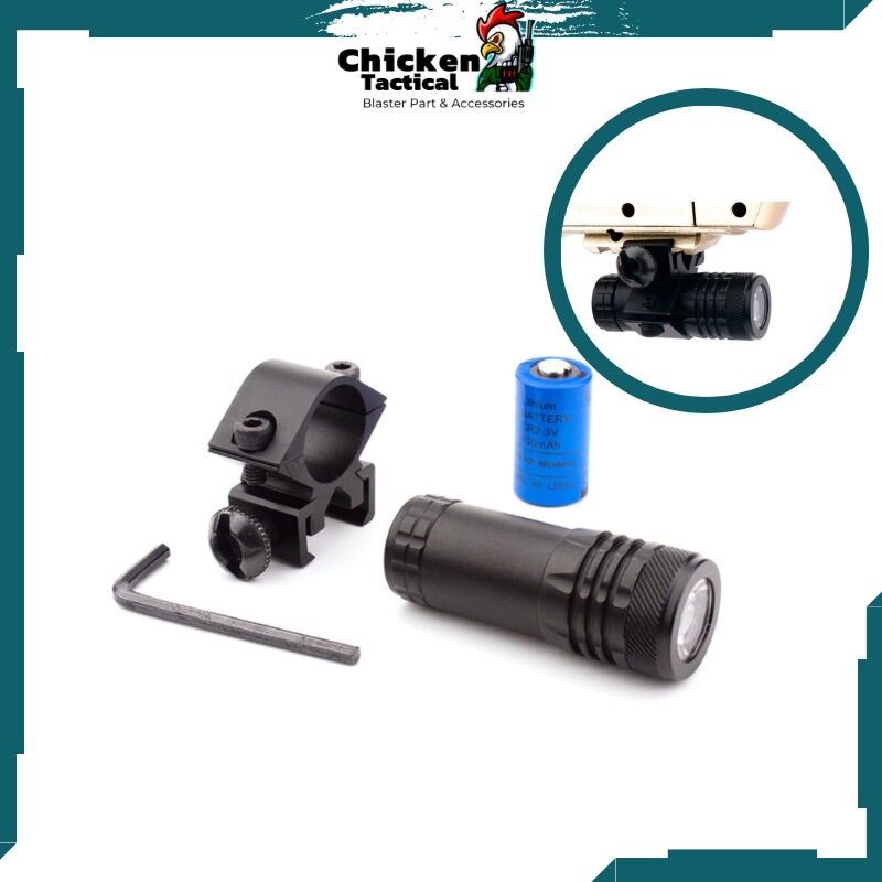 Đèn pin mini kẹp rãnh 11-20mm