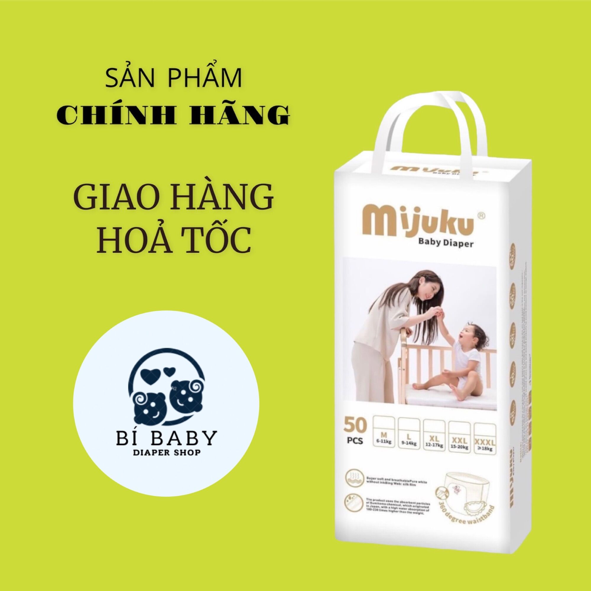 Tã quần/ bỉm quần mijuku m/l/xl/2xl/3xl