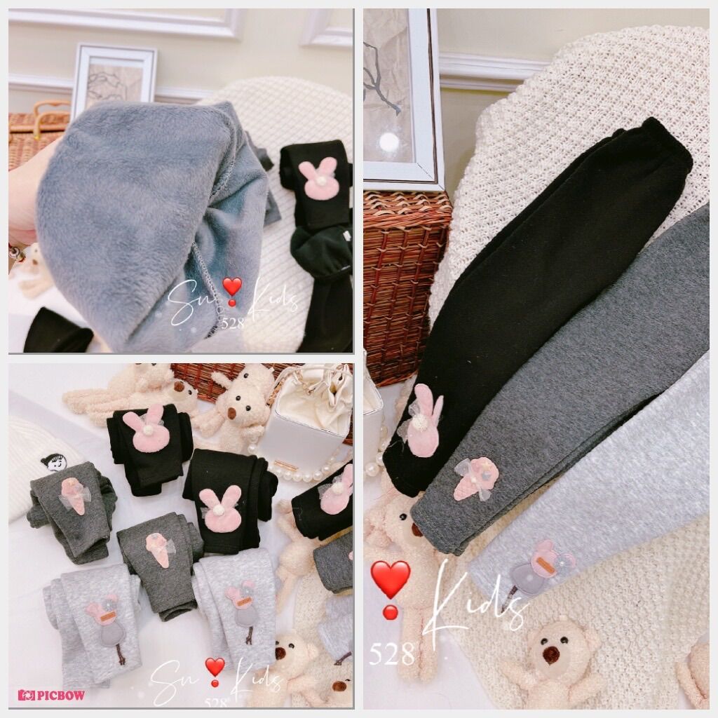Quần legging lót lông siêu ấm cho bé
