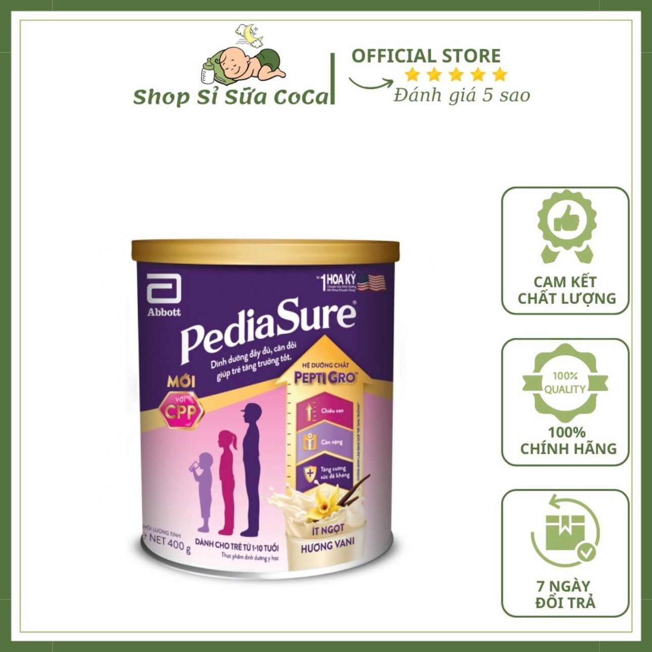 Sữa bột Abbot Pediasure 400gr