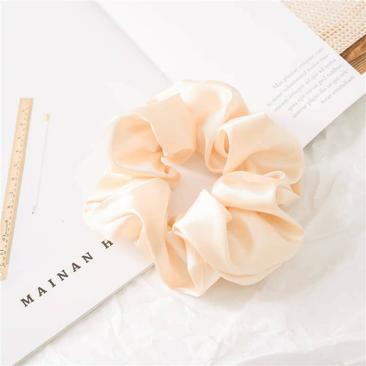 Scrunchies dây cột tóc vải pastel siêu xinh