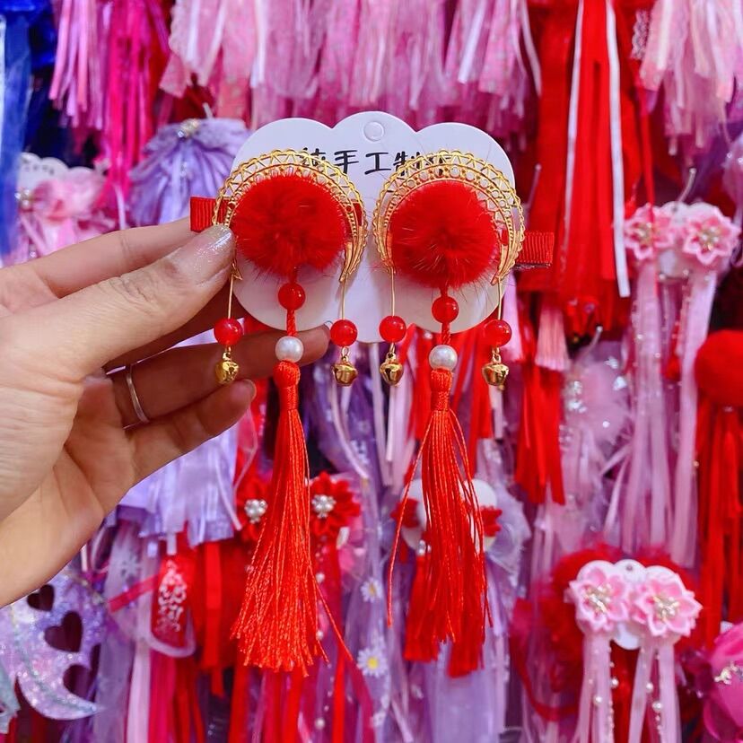 Set kẹp tóc cổ trang cho bé