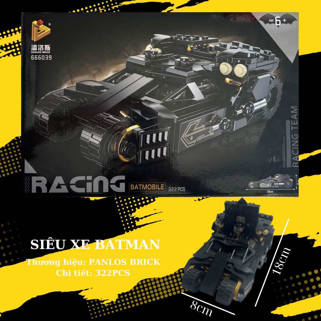Mô hình lắp ráp lego siêu xe Batman, Batmobile