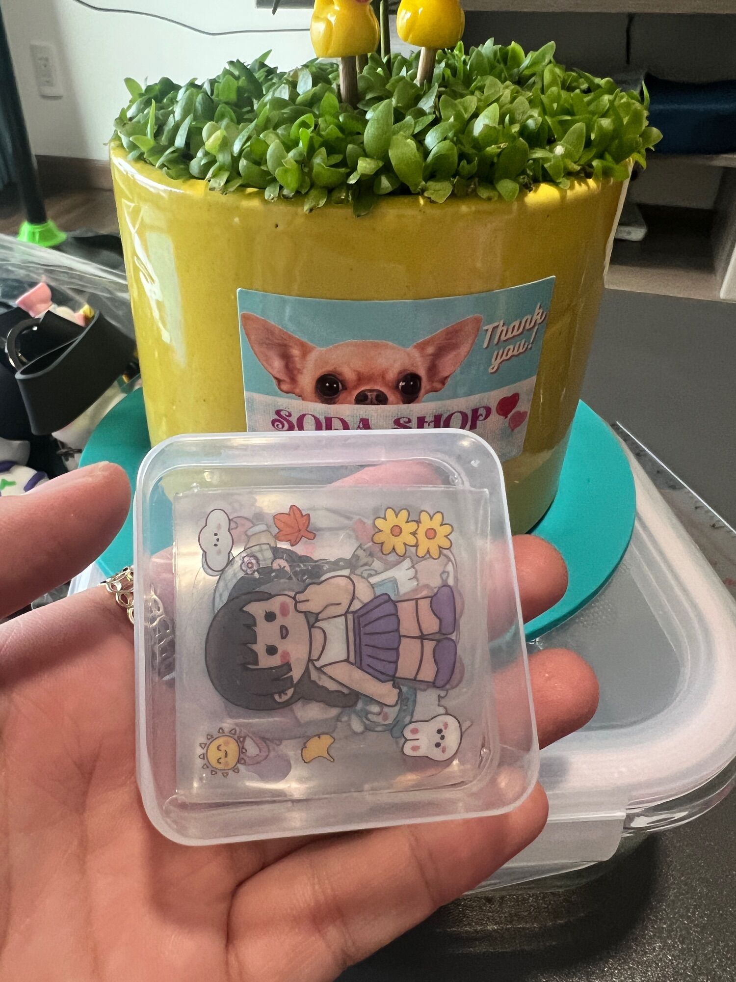 Hộp 12 sticker hình dán sticker trang trí siêu dễ thương cho bé