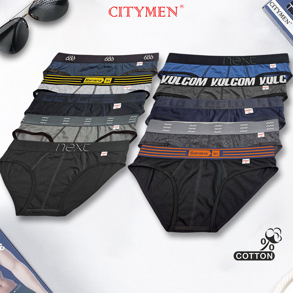 Combo 10 Quần Lót Nam vải cotton 2 chiều - CITYMEN