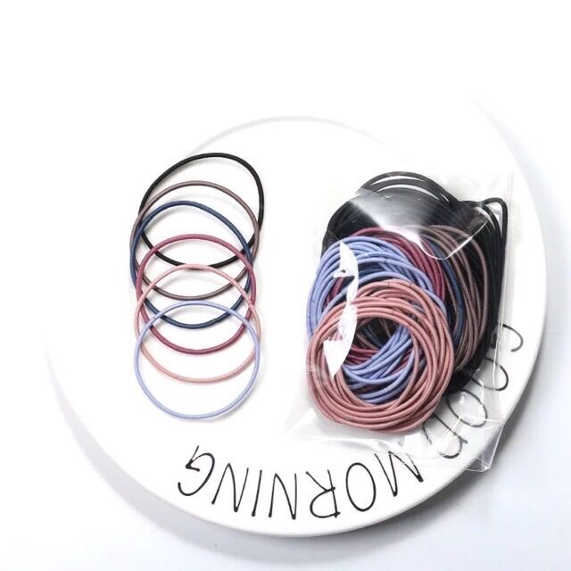 [HCM]Set 100 dây cột tóc túi zip