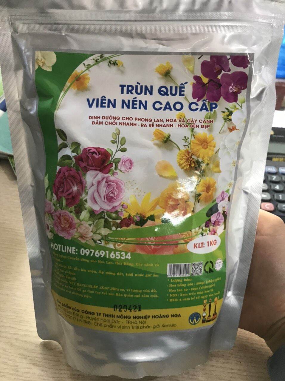 Phân bón trùn quế dạng viên nén 1kg