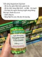 Viên uống bổ sung Magie Natures Bounty Magnesium Glycinate 240mg 180V