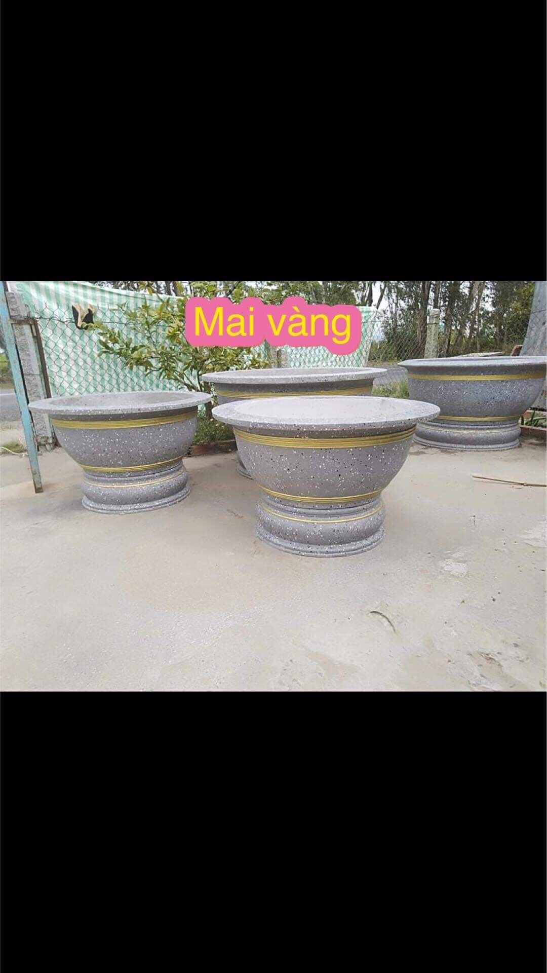 Khuôn chậu cảnh đa năng( khuôn quay được kích thước 60 đến 80 cm, chậu cao 36 cm, đôn cao 16 cm)