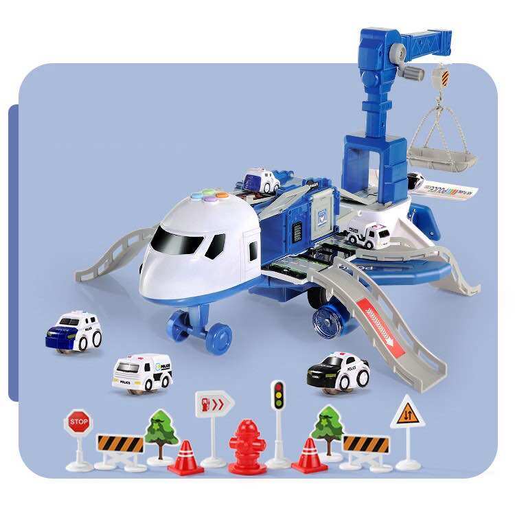 [Hoàn Tiền 10%]Đồ chơi Máy Bay Biến Hình Phát Nhạc Kèm ô tô siêu đẹp kích thươc lớn cho trẻ em