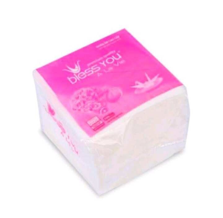 Khăn Giấy ĂN Blessyou 23x23 cm / Đóng Gói 12x12 cm 100 Tờ - Hàng Chính Hãng - G8