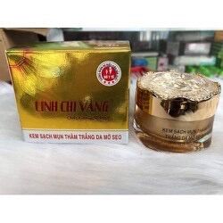 [HCM]KEM SẠCH MỤN THÂM TRẮNG DA MỜ SẸO LINH CHI VÀNG 25G