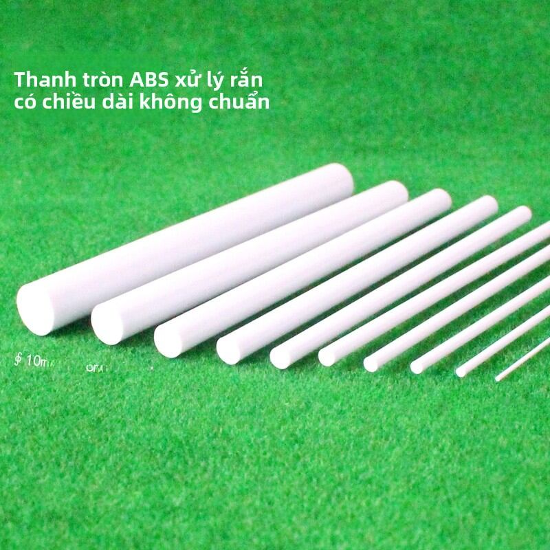 Thanh Tròn ABS Thanh Cải Tạo Mô Hình Xây Dựng Hình Trụ Tròn Đặc Ruột Thanh Nhựa Tám Loại Đường Kính 0.5 ~ Sedom 10Mm