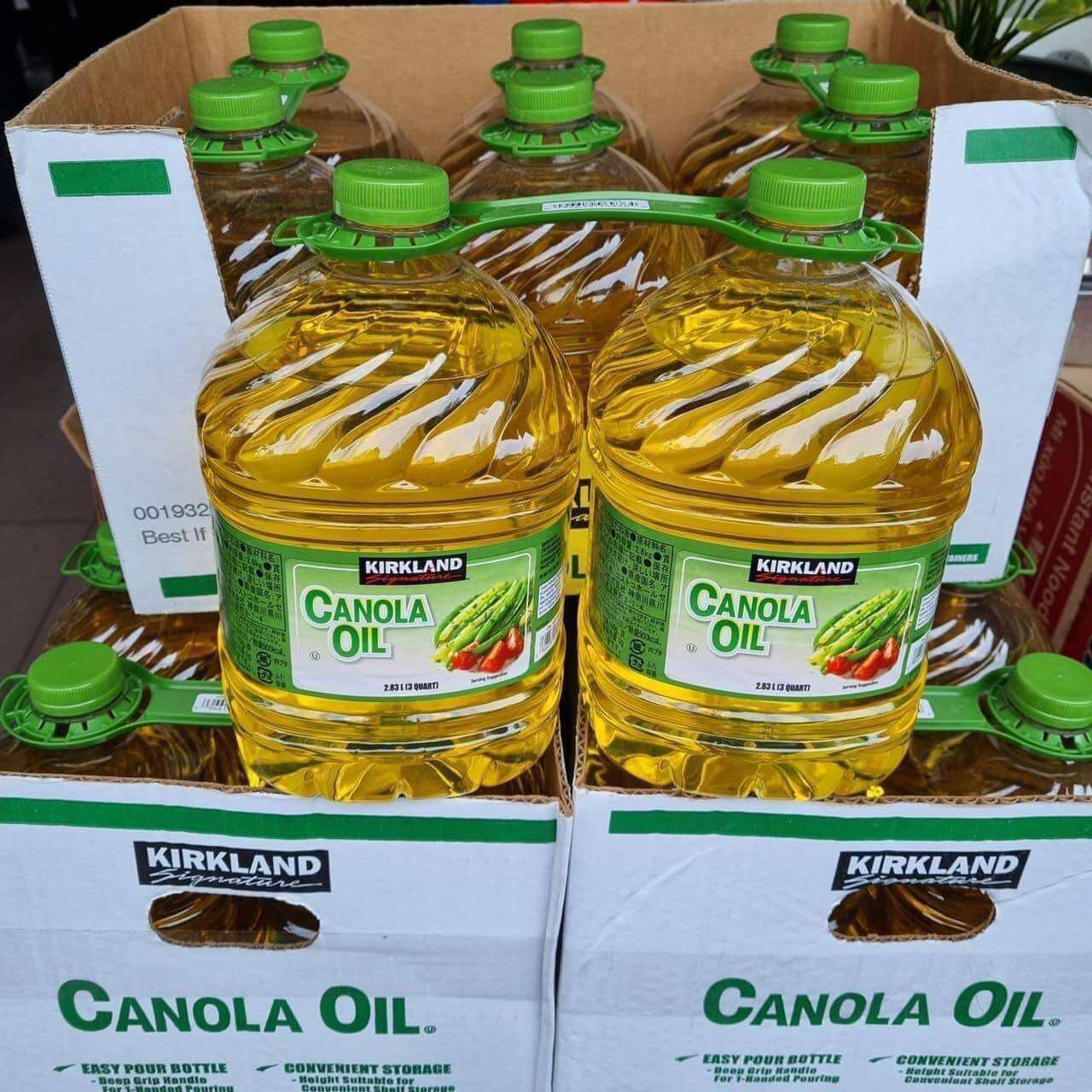 Dầu ăn Kirkland Signature Canola Oil 2,84 Lít của Mỹ.