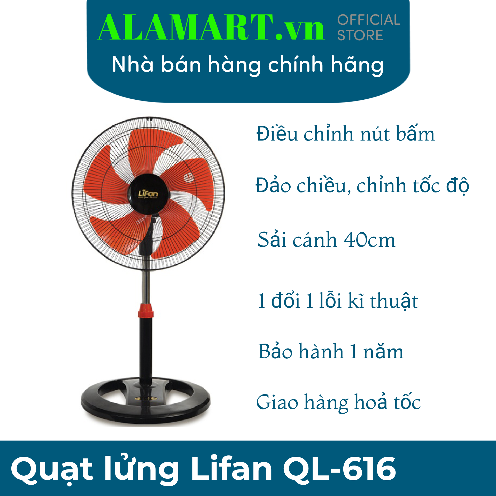Quạt lửng lifan ql-616