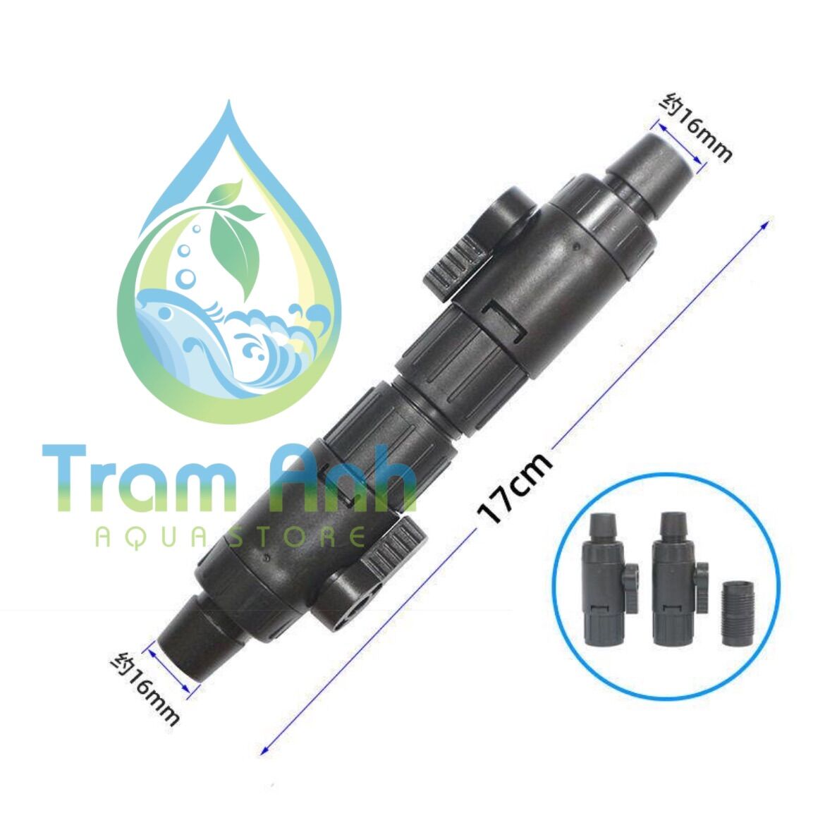Doubletap - Khoá đôi sunsun cho bể cá, bể thuỷ sinh