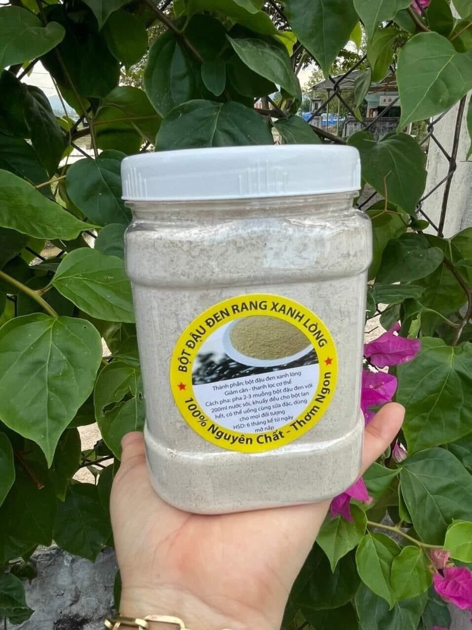 Bột đậu đen rang xanh lòng nguyên chất 500gr