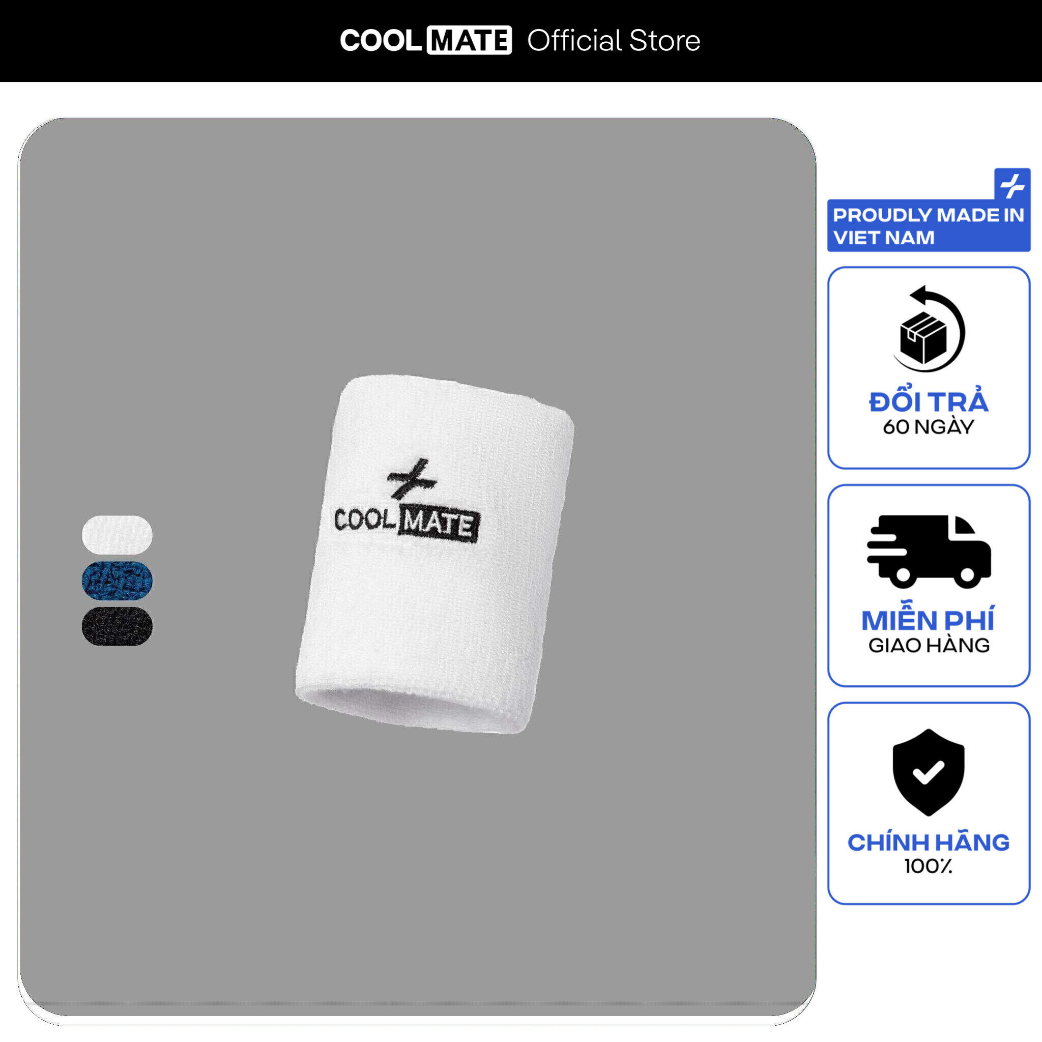 Băng tay thể thao Wristband mềm mại thấm hút mồ hôi tốt - Coolmate