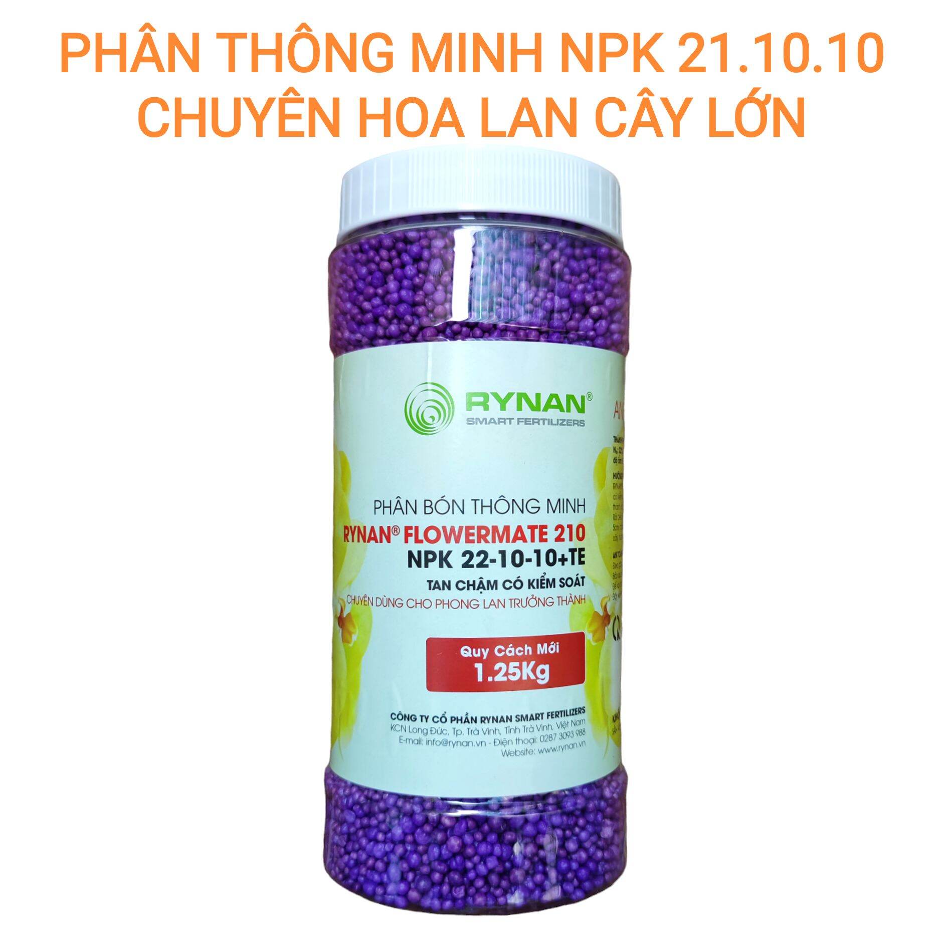 Phân thông minh rynan npk 22-10-10 +te cho cây trưởng thành