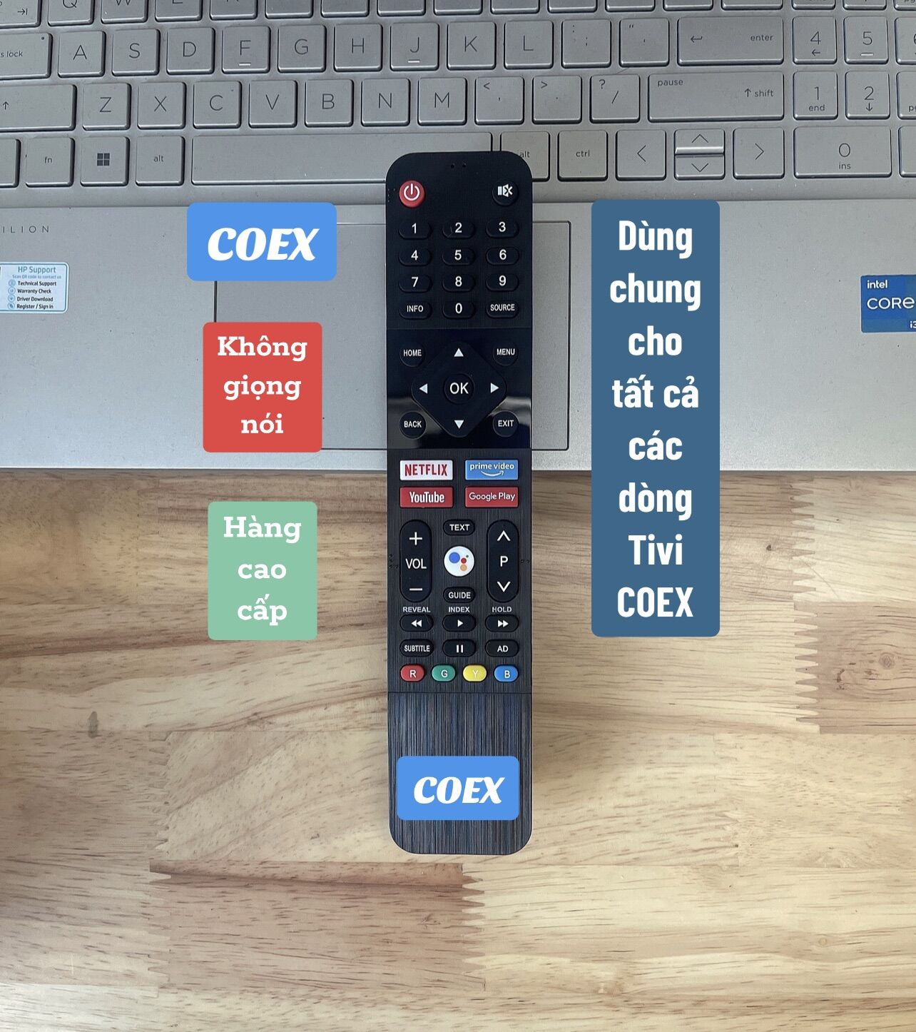 Điều khiển Tivi COEX hàng cao cấp phím bấm êm nhậy( Dùng tất cả Tivi COEX trừ điều khiển Coex nút VTVgo)