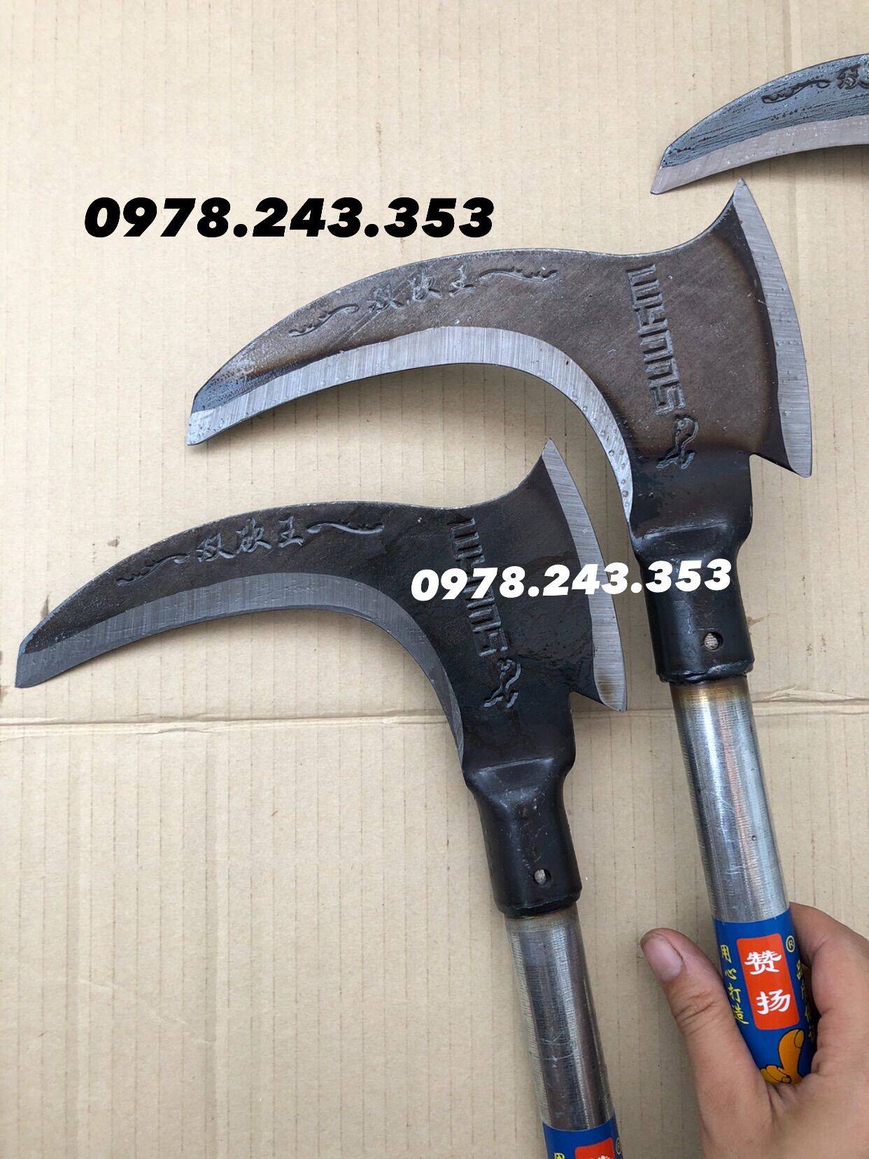 Dao phát cỏ - chặt cây cán 60cm - chắc khoẻ loại 1