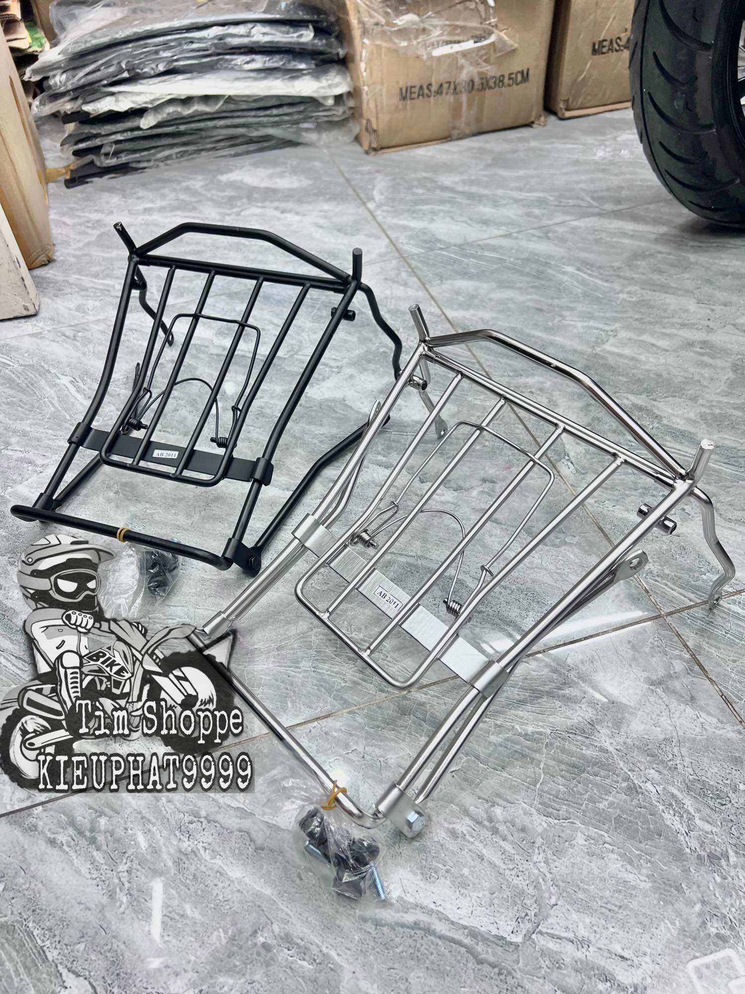 Baga airblade 2011-12-2013 inox và sơn đen kèm ốc