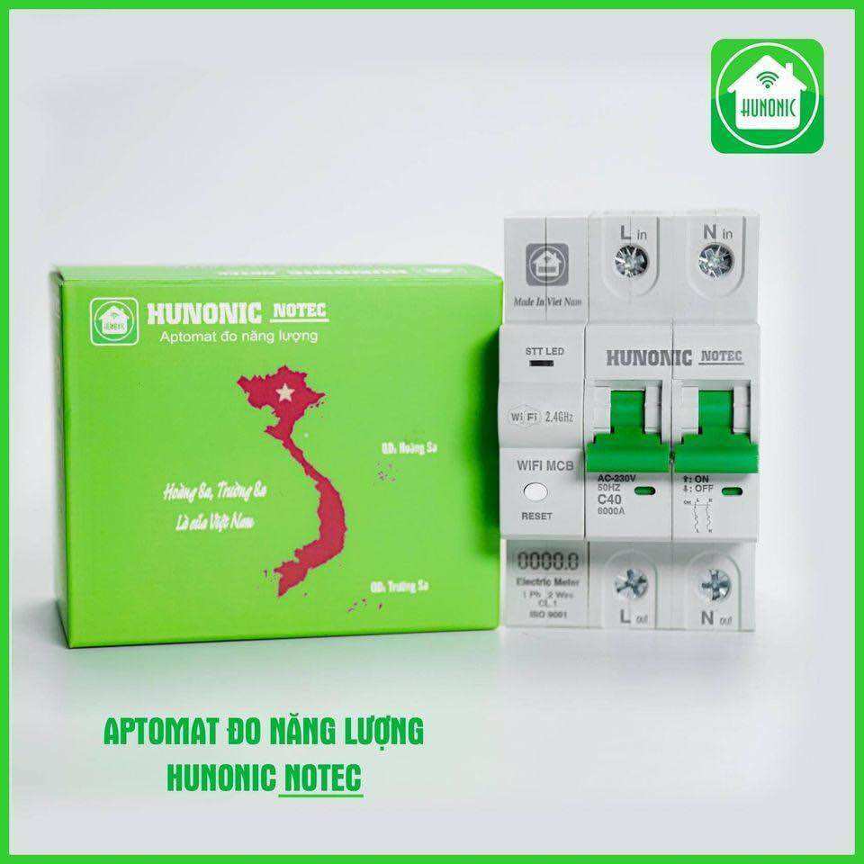 Aptomat thông minh đo năng lượng Hunonic Notec