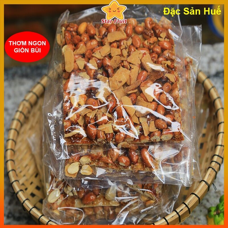Kẹo đậu phộng dừa khô giòn vuông