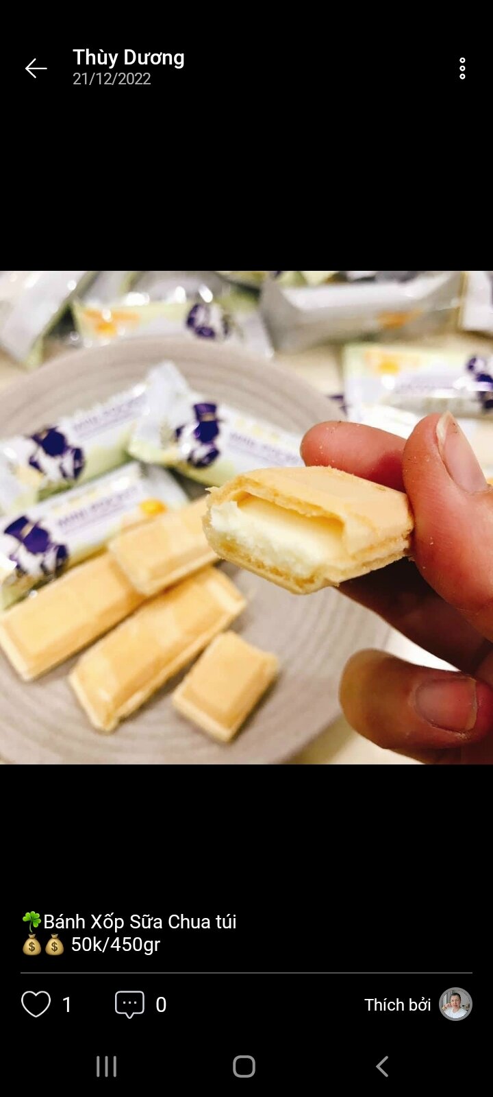 Bánh xốp sữa chua túi 450g