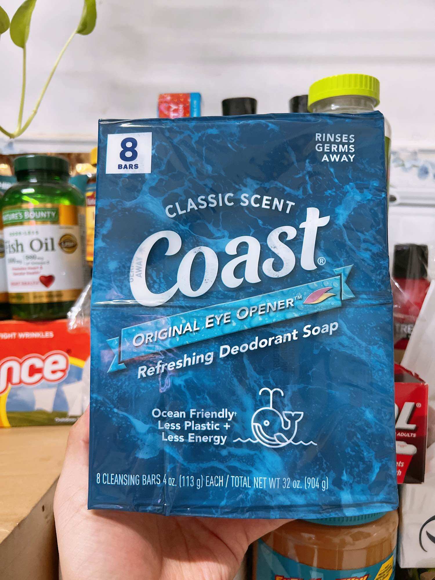 8 cục xà bông Coast Classic Scent của Mỹ.