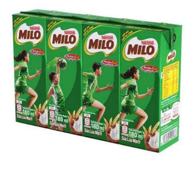 sữa milo hộp giấy 180ml 1thùng gồm 48hộp