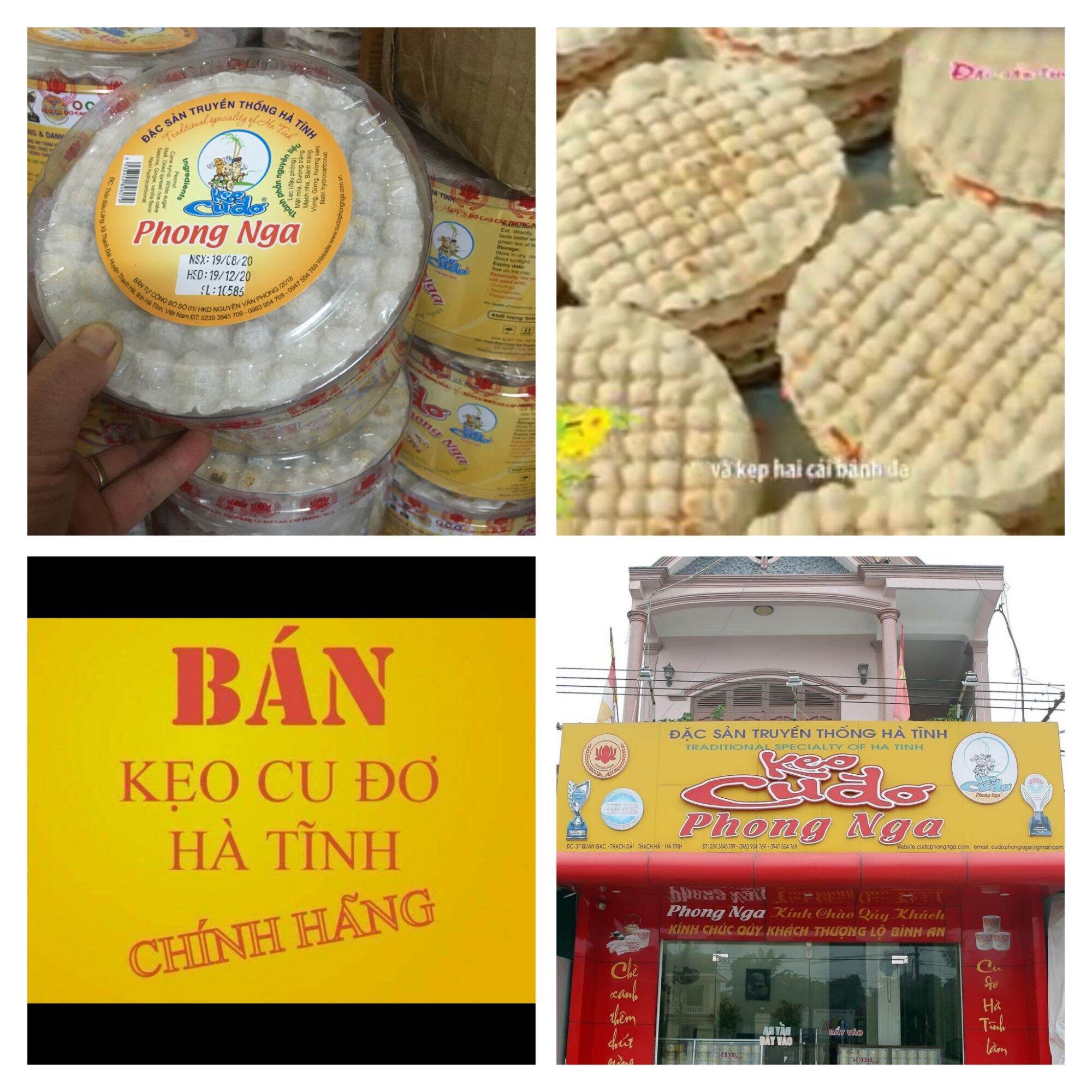 Kẹo Cu Đơ Hà Tĩnh loại 390g ( Combo 3 hộp)