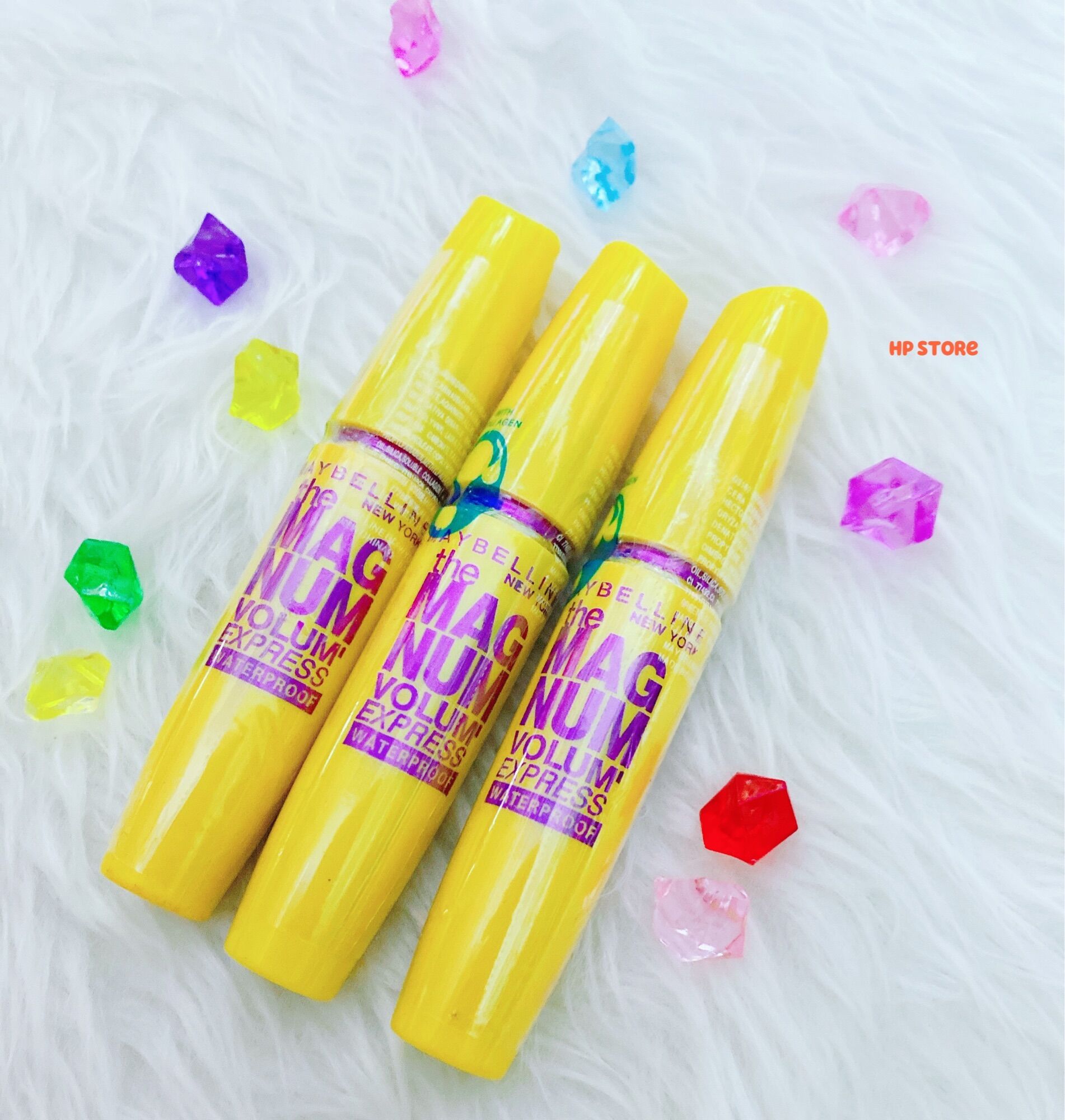 Mascara colossal vàng dưỡng dày mi collagen gấp 10 lần maybelline chuốt mi không lem trôi 9.2ml