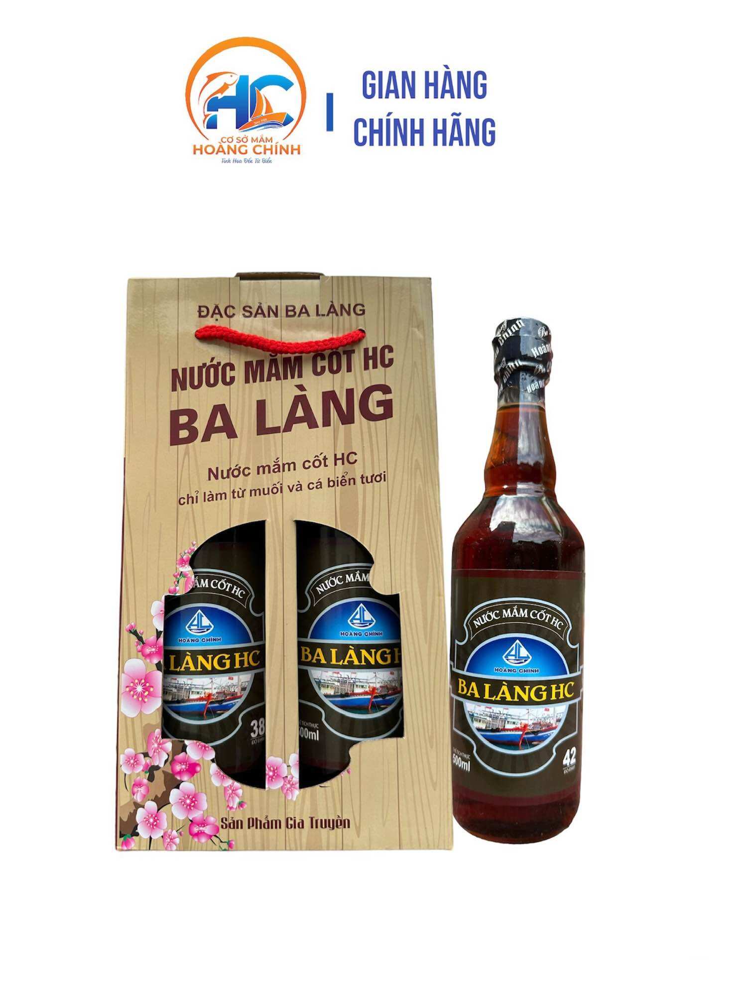 Nước mắm cốt cá thu Ba Làng nguyên chất
