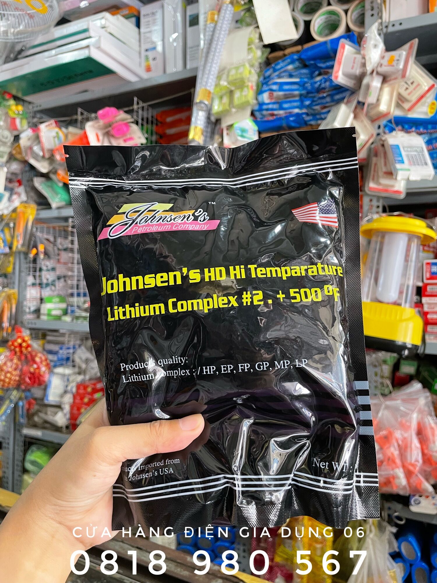 Mỡ Bôi Trơn Cao Cấp Johnsen’s - Gói 1kg