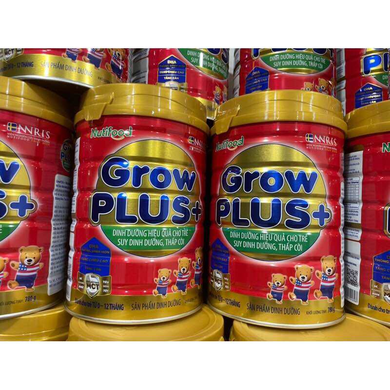 [HSD 10-2025] Sữa Bột Nutifood Growplus Đỏ - Hộp 780g mẫu mới.