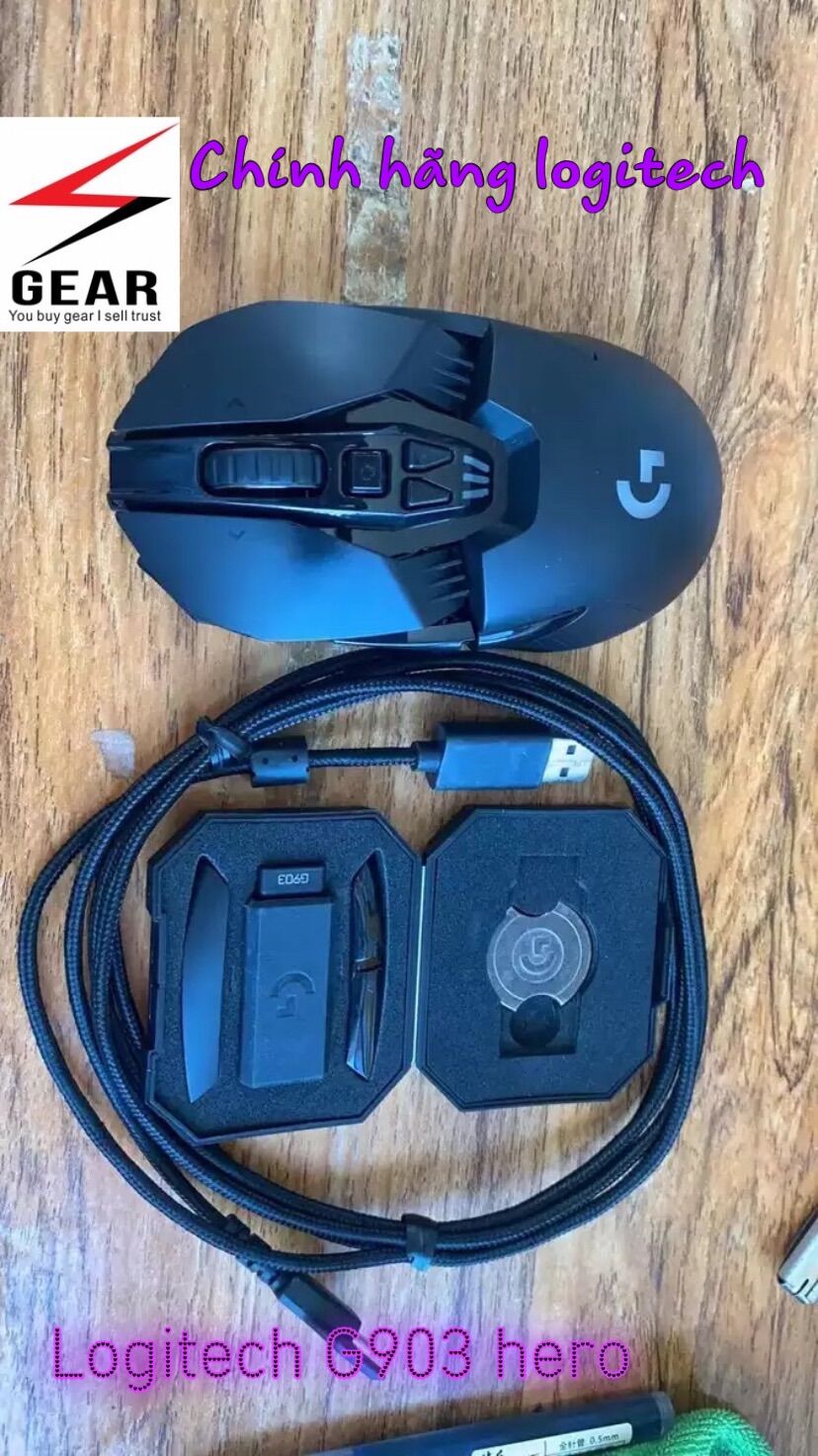 Chuột Logitech G903 hero lightspeed 16k 2nd 95%