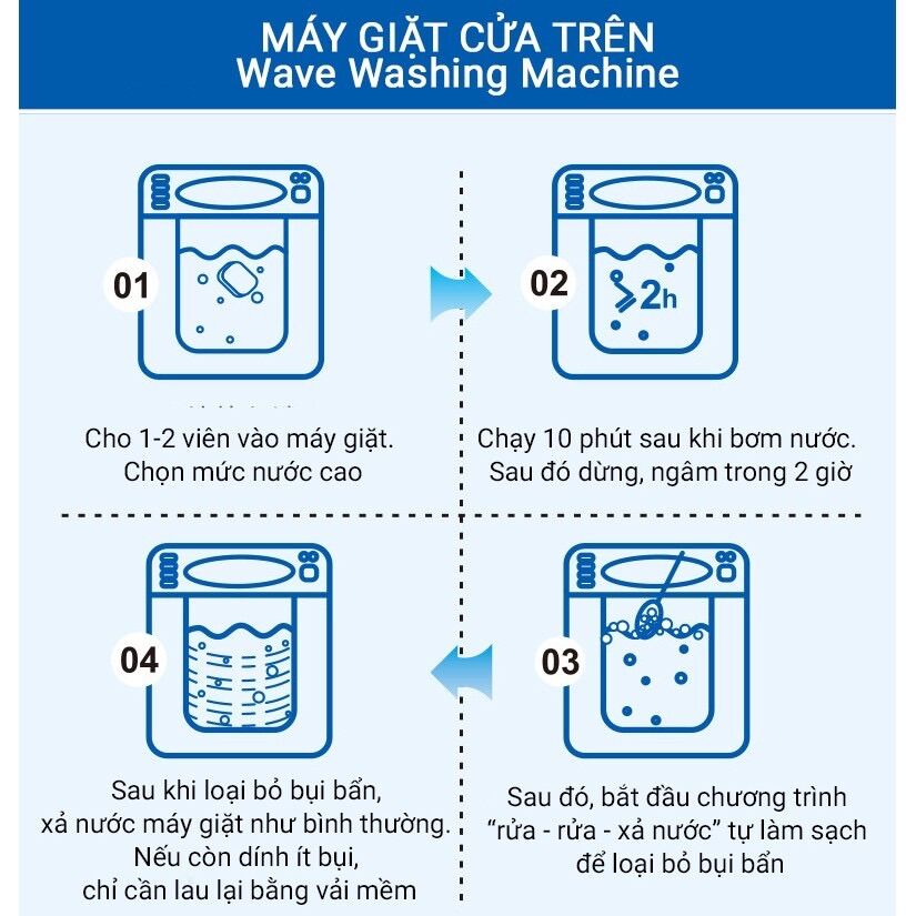 Hộp 12 viên tẩy lồng máy giặc