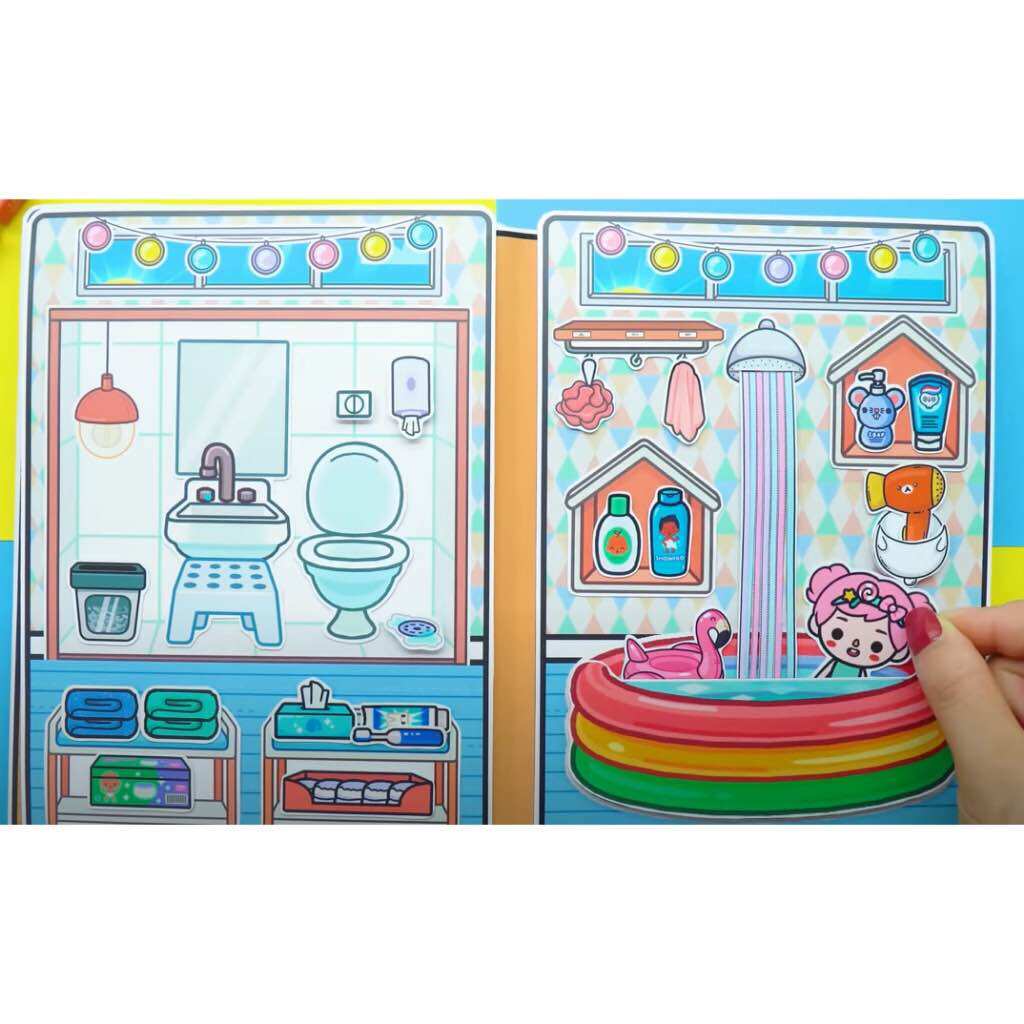 Wednesday búp bê giấy căn villa của baby