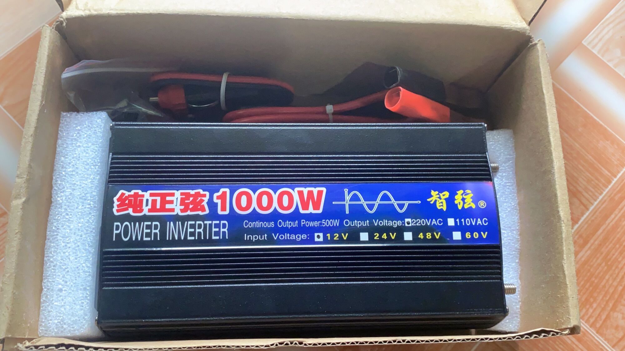 bộ đổi điện 12v lên 220v 1000w