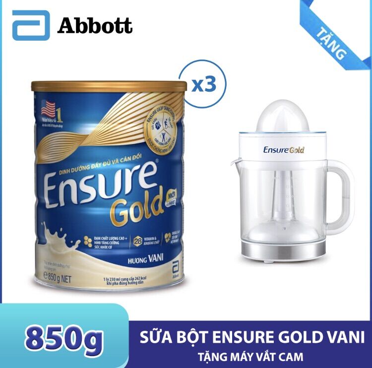 Combo 2 hộp sữa ensure gold hương vani 850g