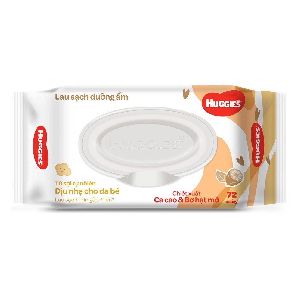 Khăn Ướt Huggies Cacao và Bơ Hạt Mỡ