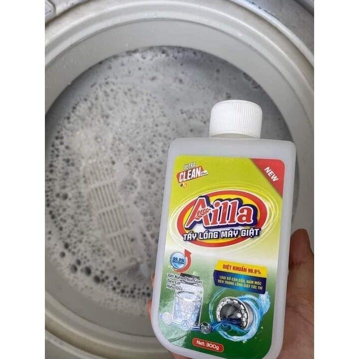 Siêu tẩy lồng máy giặt AILLA 300G - Vệ sinh lồng máy giặt
