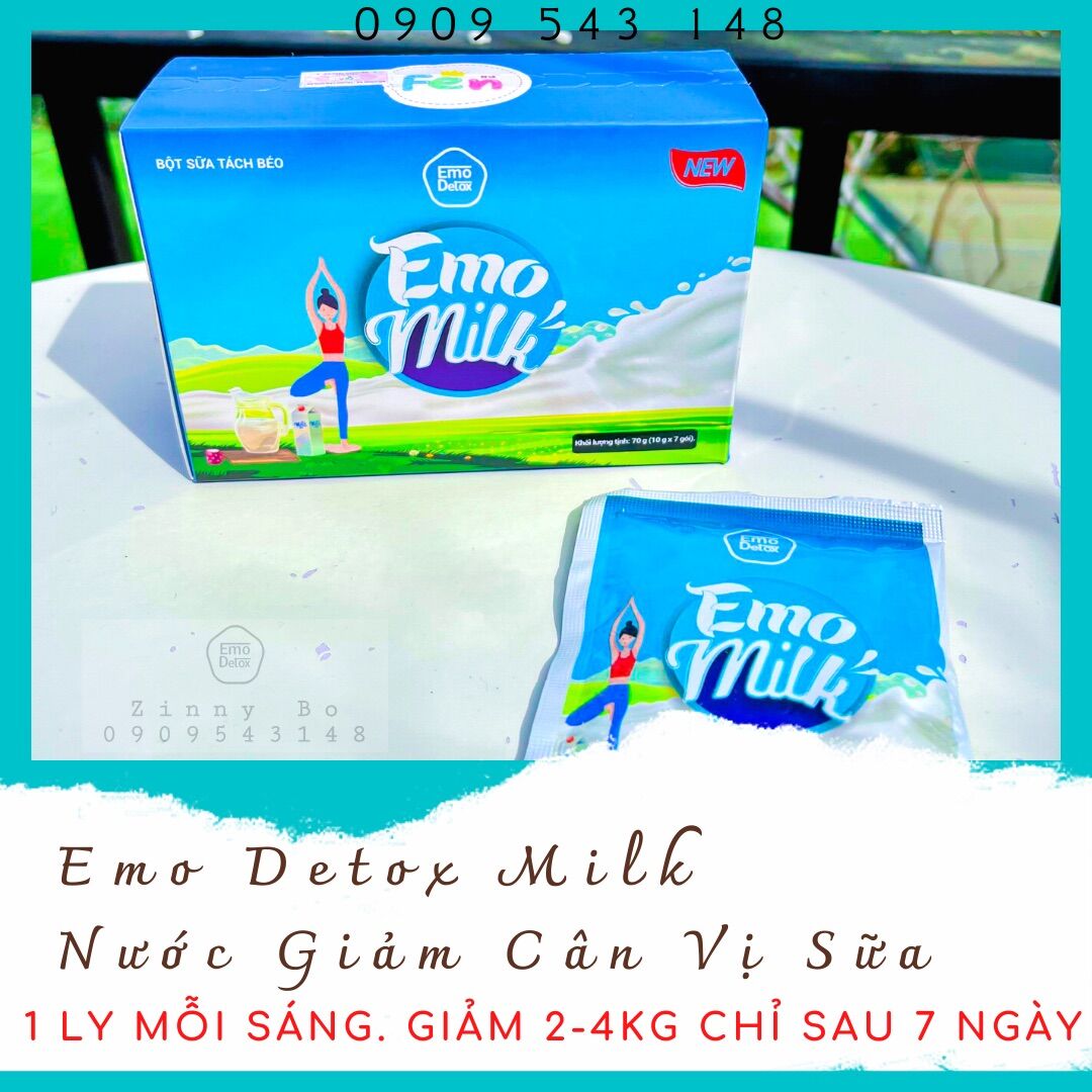 Sữa Bò Giảm Cân , Giảm Mỡ Emo Milk - Emo Detox