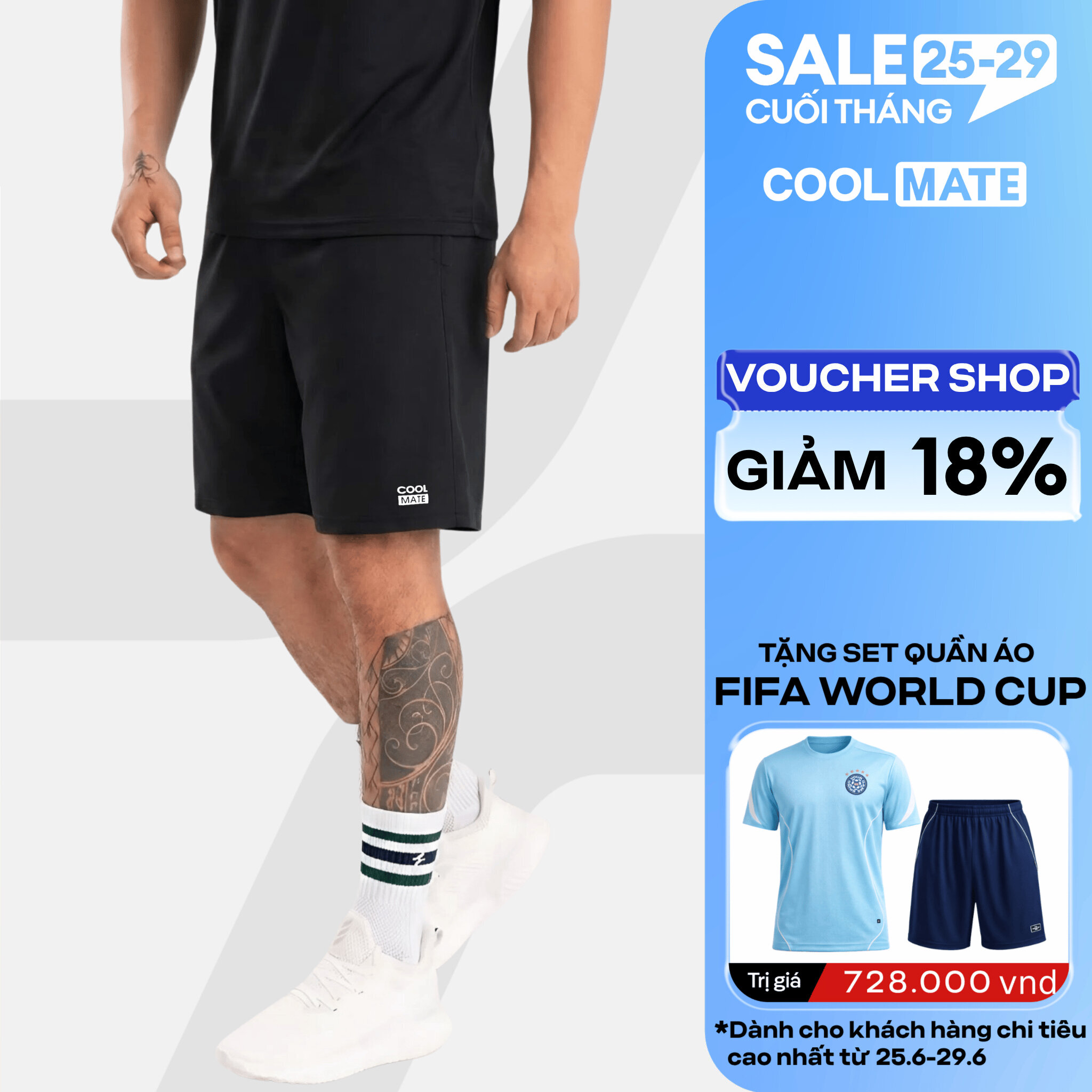Quần thể thao nam ProMax-S1, quần tập Gym, chạy bộ , Pickleball, Tennis thoáng khí, thấm hút tốt - Coolmate