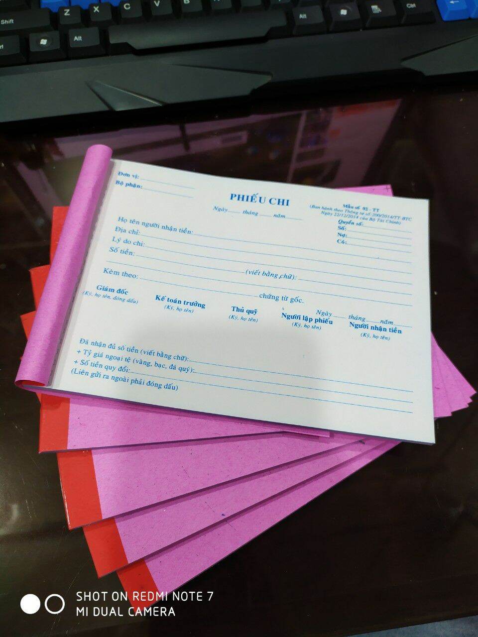 [HCM]Combo 5 quyển Phiếu Chi 1/2/3 liên