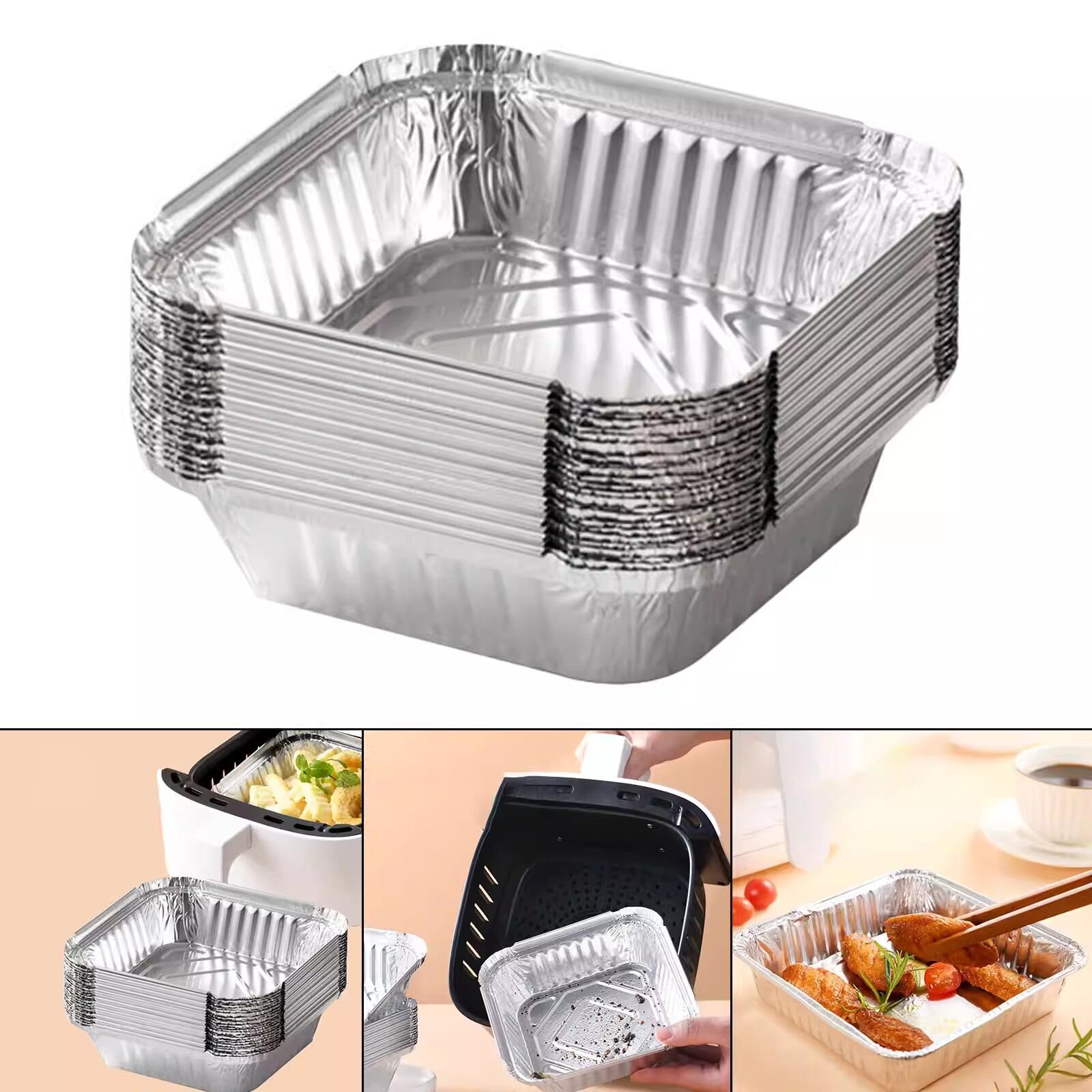 KuoLi | Hộp Đựng Thực Phẩm Dùng Một Lần Cho Máy Chiên Không Dầu 20 Cái