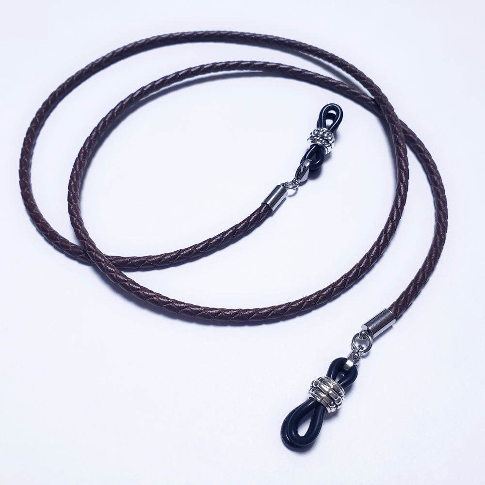 Dây Kính Mắt Dây Đeo Kính Mắt Da Bò Nam Nữ Đeo Cổ Mẫu Giống Minh Tinh Cổ Điển Đơn Giản Thời Trang Văn Nghệ Chống Rơi Chống Trượt