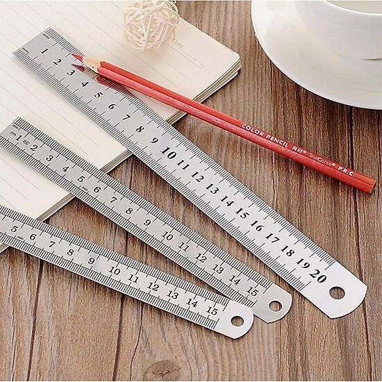 Thước kẻ sắt 20cm, 30cm