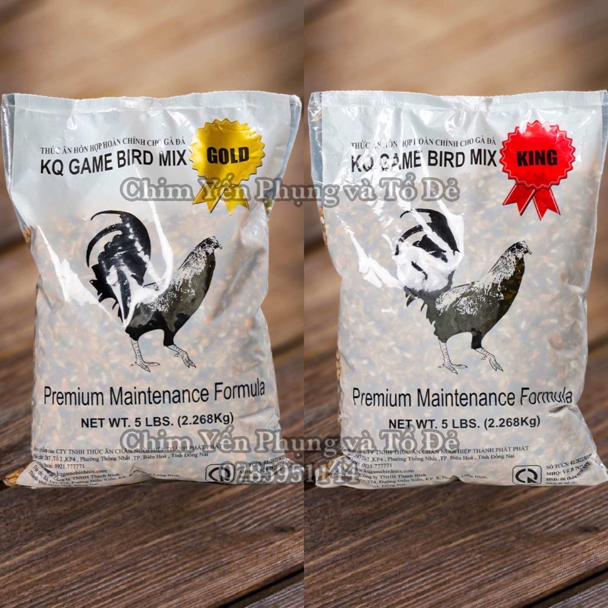 Ngũ cốc hoàn chỉnh KQ GAME BIRD MIX cho Gà Đá (nguyên seal 2kg).